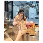 추동 쇼트 패딩 베스트 여자 코트