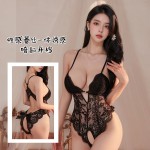 퓨어 심쿵 언더웨어 섹시 레이스 유혹 크롭 점프슈트 시스루 논스톱 섹시 파자마