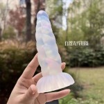 기분 좋은 자위기로 야광 젤리 색 항문 마개 실리콘 후정 마개 소프트 크리스탈 양기구 시뮬레이션